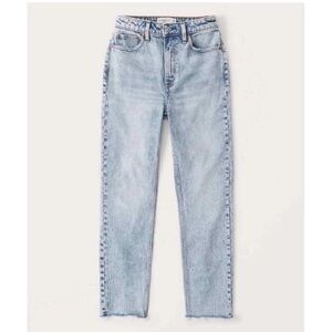 ABERCROMBIE & FITCH Curve Love 80s High Rise Mom Jeans Size 26S